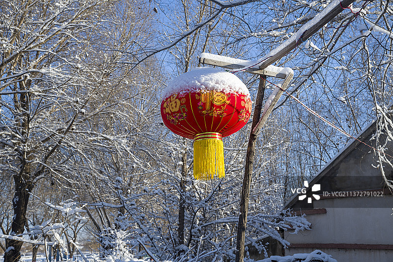 正月十五雪打灯 当年粮食好收成图片素材