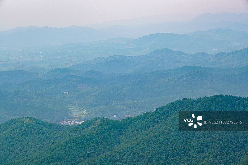 湖北随州广水岭子寨风景区夏日风光图片素材