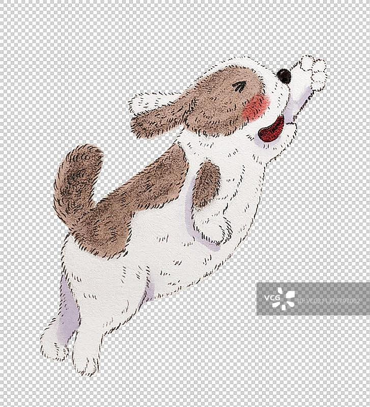 跳起来的狗狗狗元素图片素材