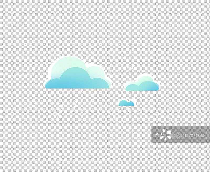 下雨的云，卡通免扣素材图片素材