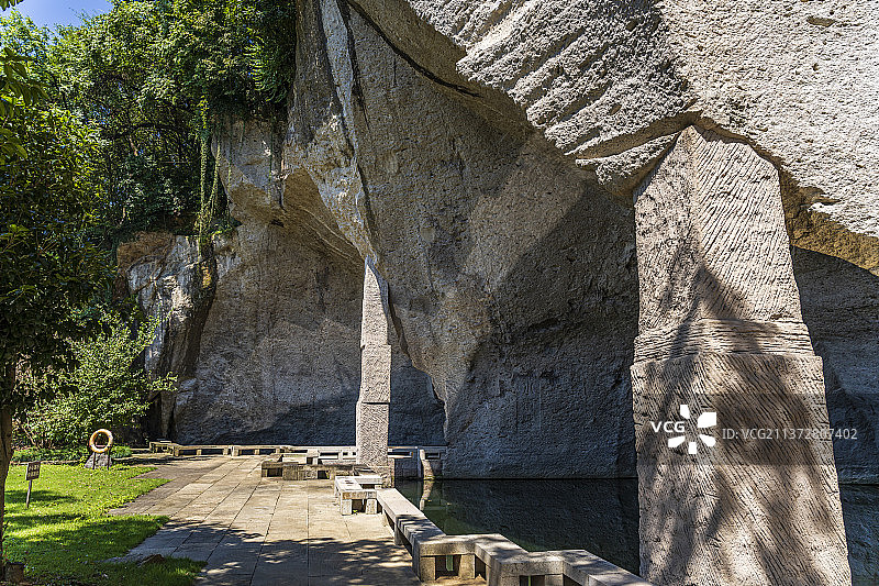 浙江绍兴柯岩风景区七星岩图片素材