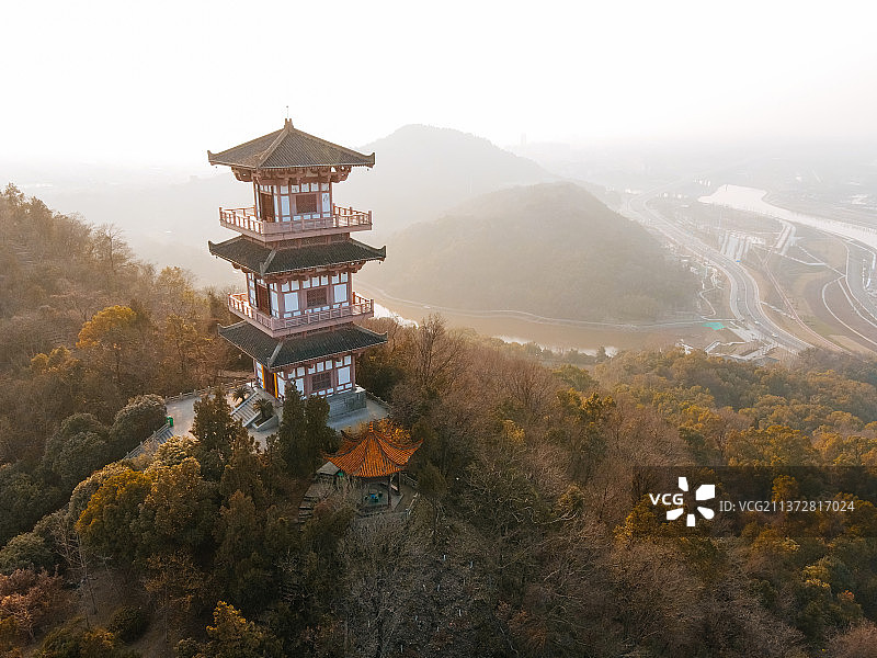 鄂州市西山（樊山）风景区吴王避暑宫图片素材