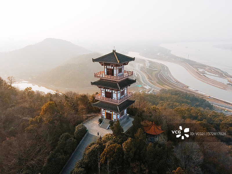 鄂州市西山（樊山）风景区吴王避暑宫图片素材