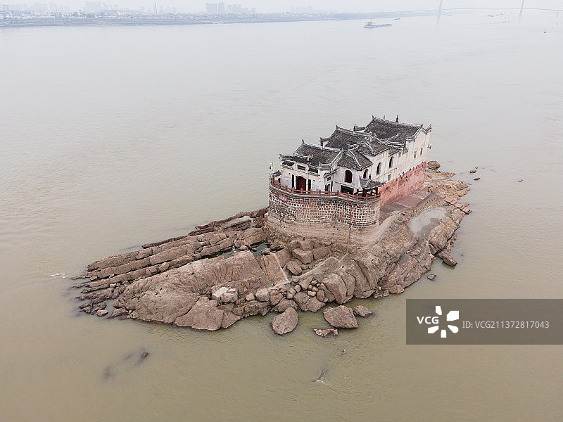 鄂州市“万里长江第一阁”观音阁龙王庙图片素材