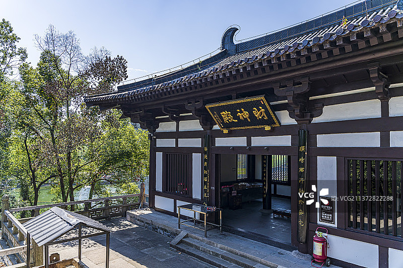 浙江绍兴柯岩风景区普照寺财神殿图片素材