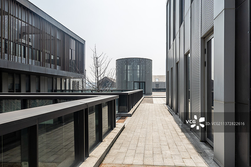 杭州临平艺尚小镇道路平台图片素材