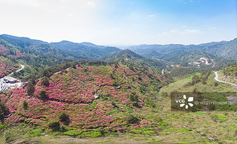 湖北武汉黄陂木兰云雾山春季风光图片素材