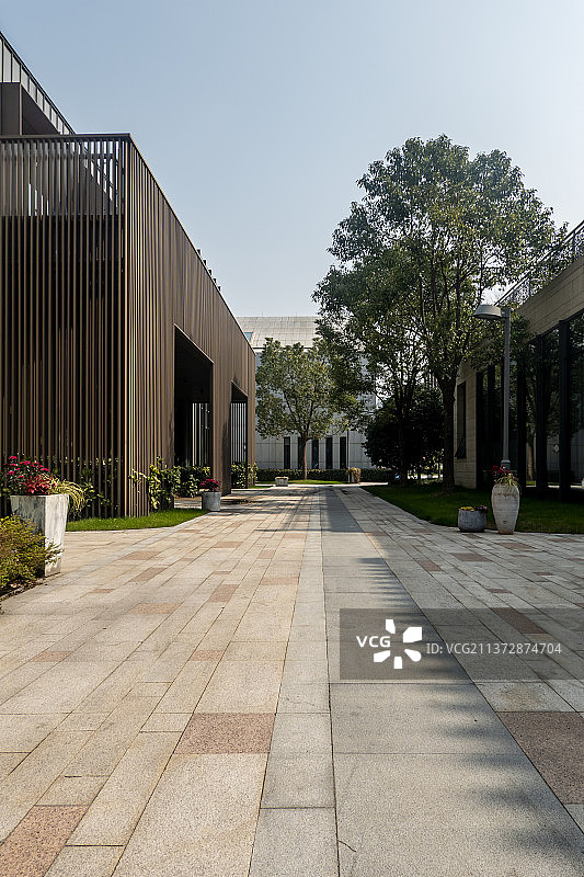 杭州临平艺尚小镇道路平台图片素材