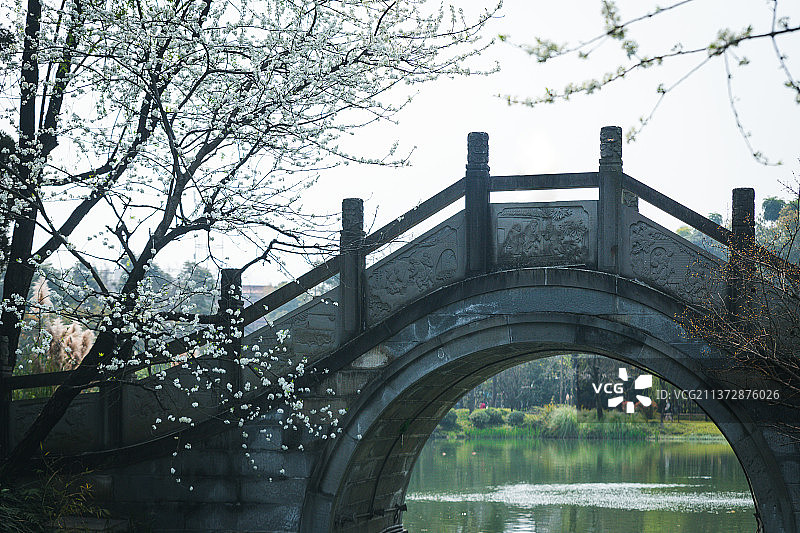 小桥流水图片素材