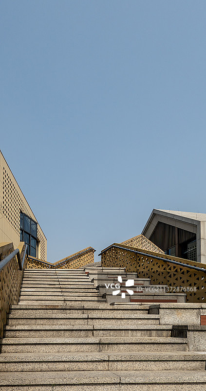 杭州临平艺尚小镇公共楼梯图片素材