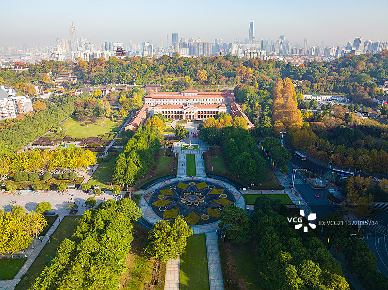 湖北武汉武昌首义公园秋季风光图片素材