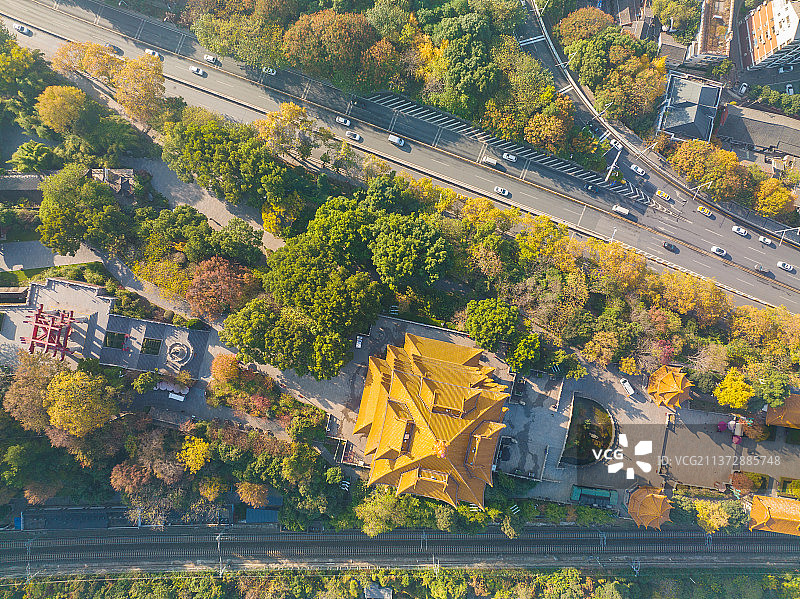 湖北武汉武昌首义公园秋季风光图片素材