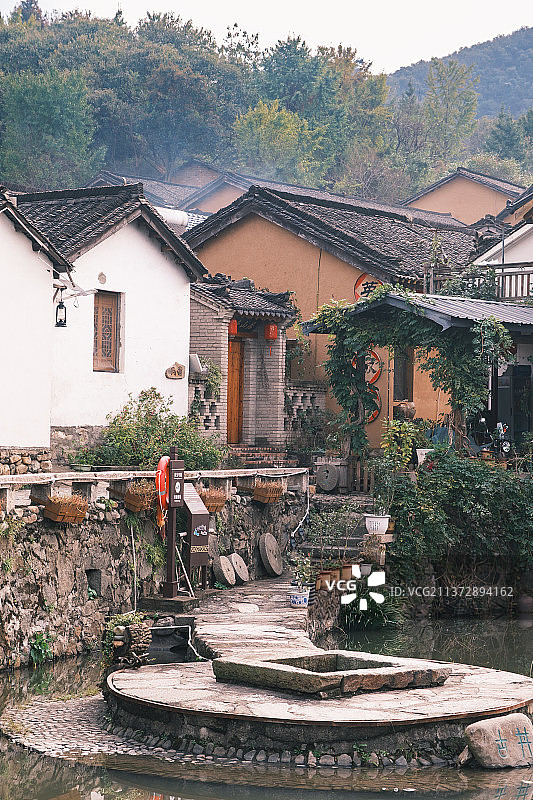 河南信阳新县田铺大湾古镇风光图片素材