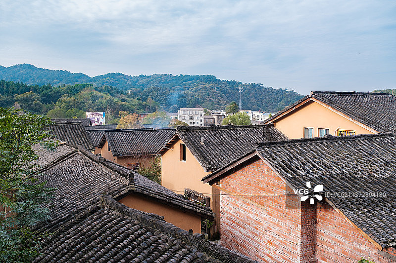 河南信阳新县田铺大湾古镇风光图片素材