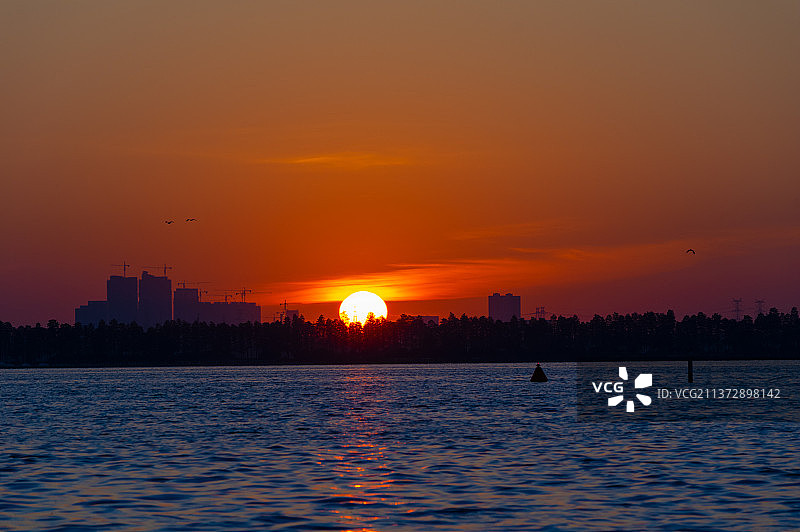 湖北武汉东湖旅游风景区夏日风光图片素材