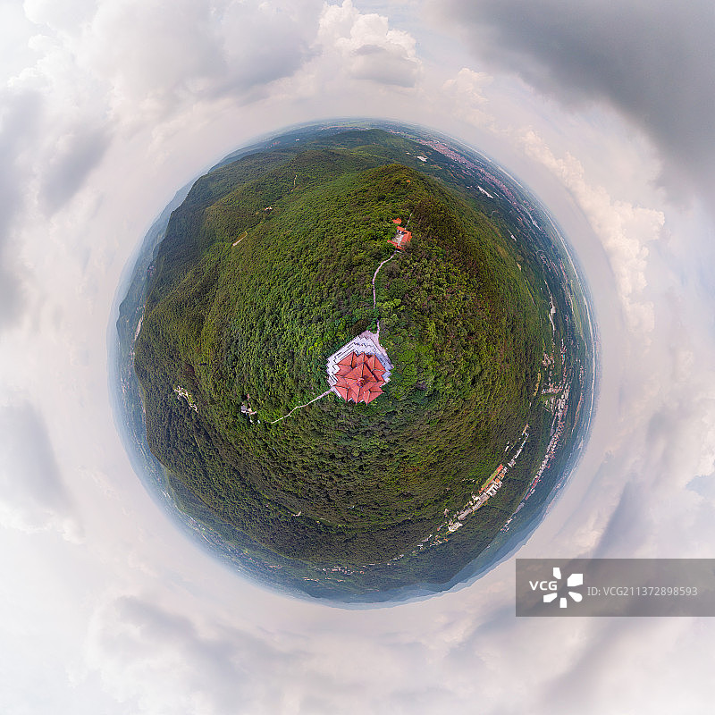 湖北襄阳古隆中风景区夏日风光图片素材