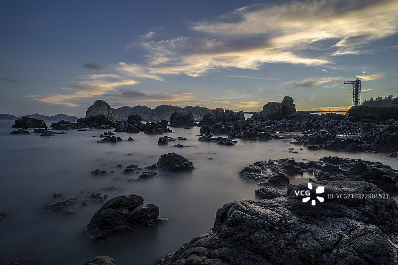 温州洞头红石滩海景图片素材