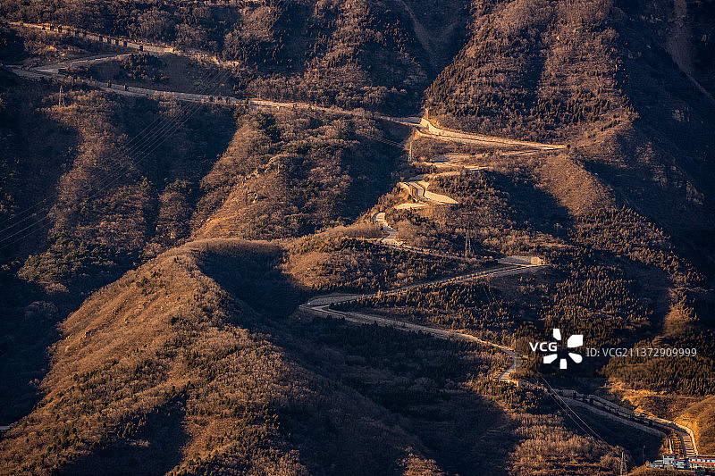 北京门头沟京西山脉图片素材