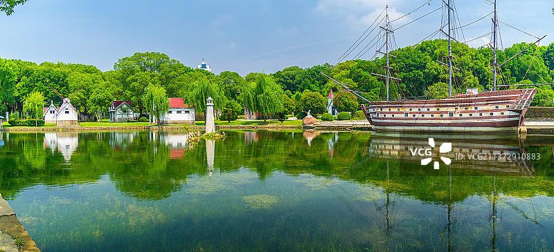 湖北武汉东湖风景区夏日风光图片素材