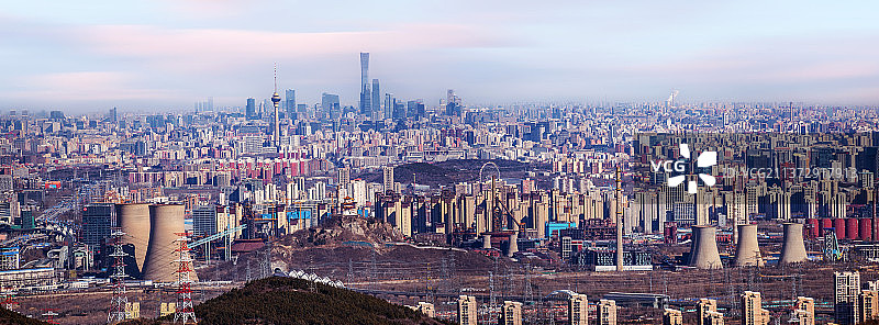 北京门头沟西山望远国贸北京中信大厦图片素材