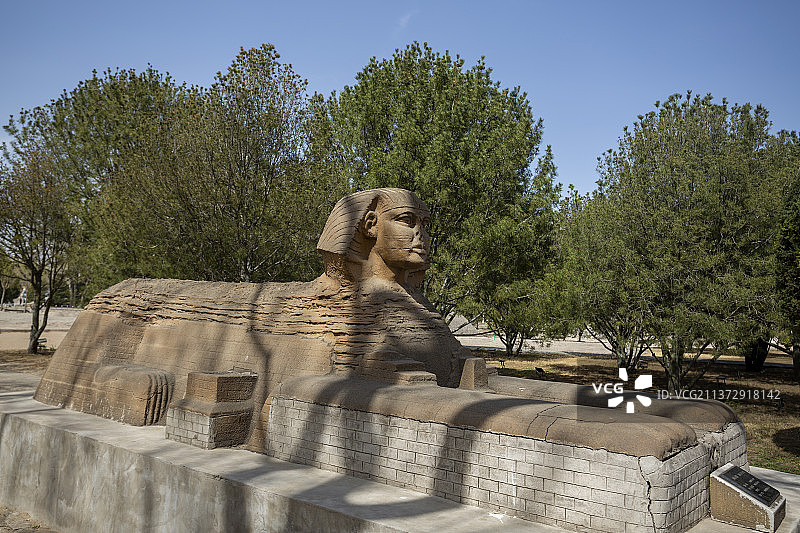 世界公园，埃及狮身人面像图片素材