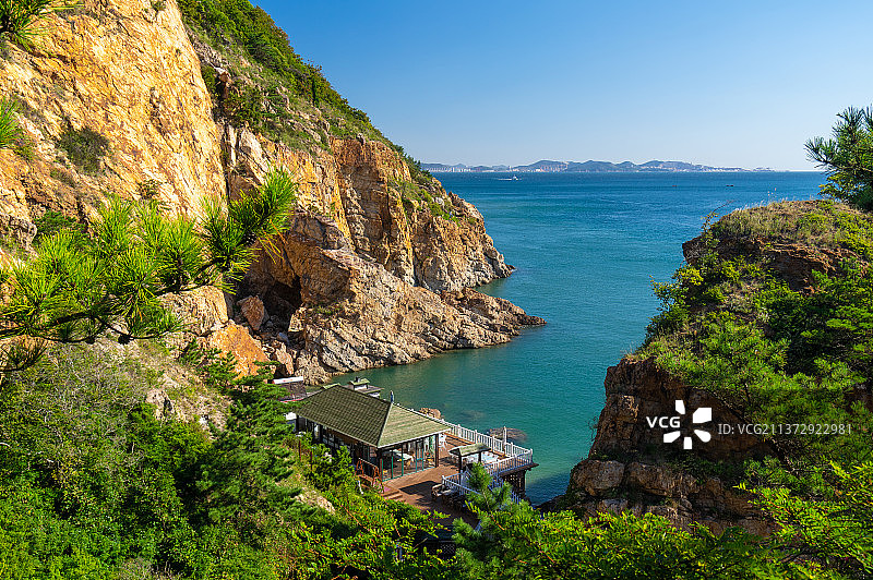 辽宁大连夏日滨海路自然风光图片素材