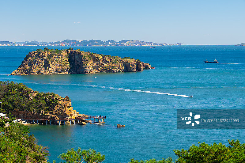 辽宁大连夏日滨海路自然风光图片素材