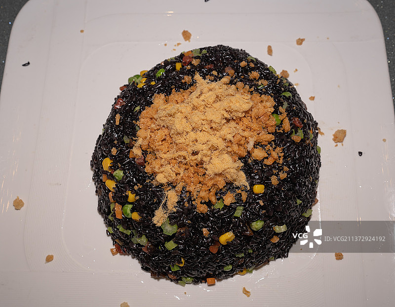 黑米饭图片素材