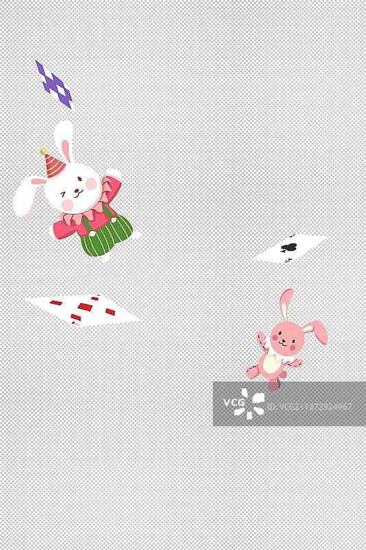 玩偶扑克图片素材