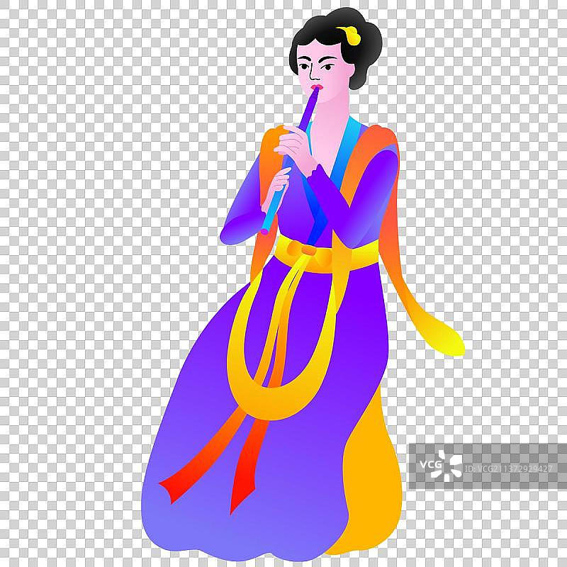 演奏仕女图片素材