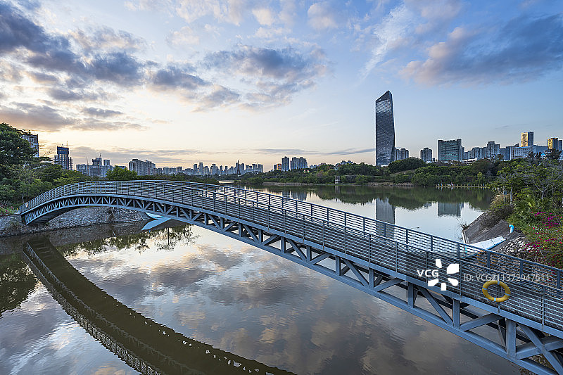 深圳华侨城湿地公园白昼风光图片素材