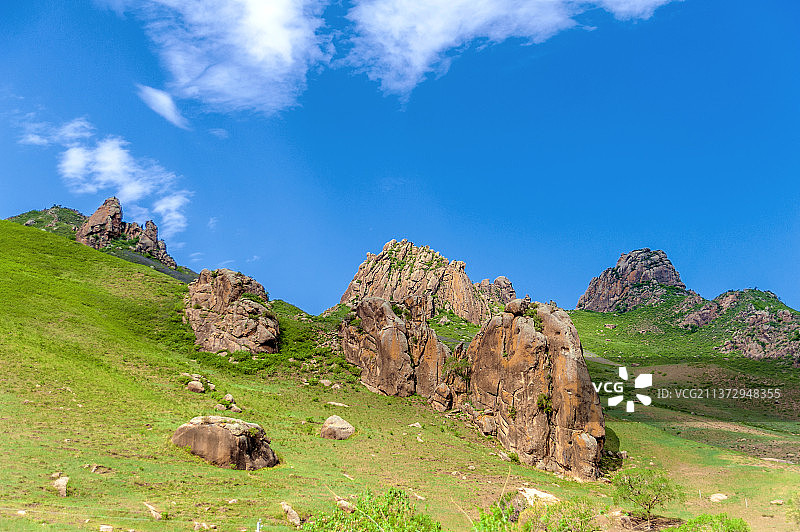 中国内蒙古赤峰克什克腾旗青山岩臼景区图片素材