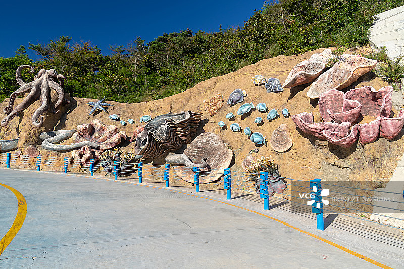 辽宁大连夏日滨海路海之韵公园风光图片素材