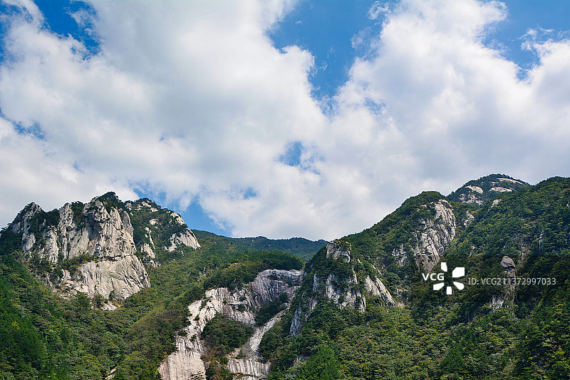 湖北天堂寨国家地质公园夏日风光图片素材