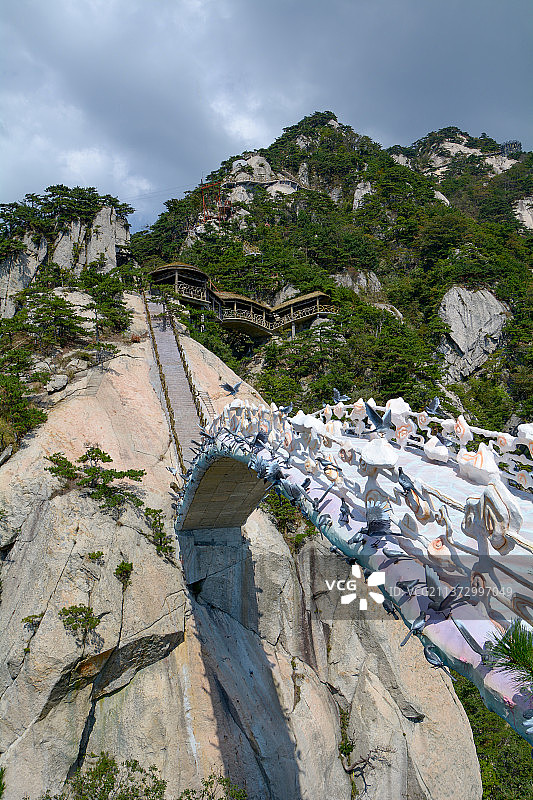 湖北天堂寨国家地质公园夏日风光图片素材