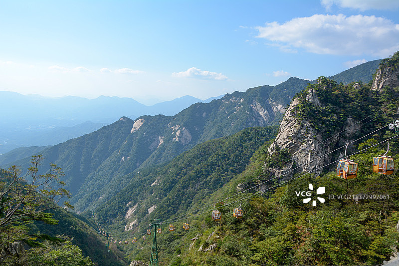 湖北天堂寨国家地质公园夏日风光图片素材