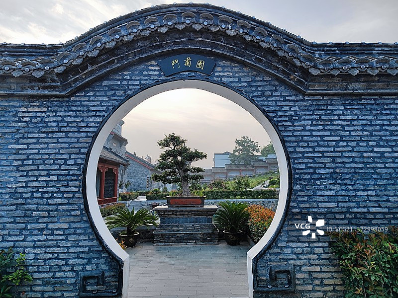 园林小景+江苏省徐州市铜山区汉王镇张伯英纪念馆图片素材