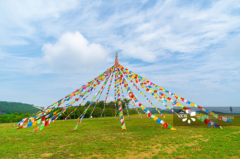 湖北武汉木兰草原风景区初夏风光图片素材