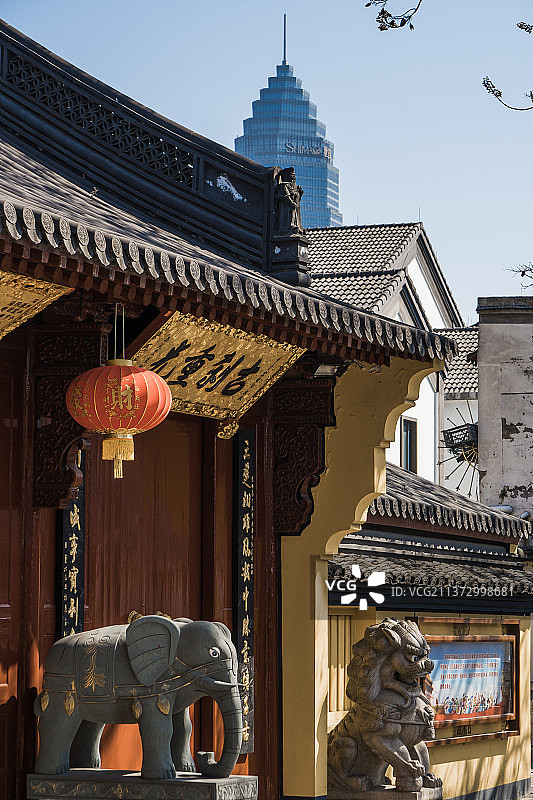 绍兴古城之龙华古寺图片素材