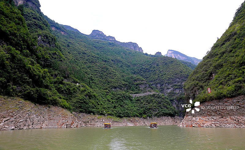 从宜昌到重庆游轮之旅——三峡巫峡之小三峡图片素材