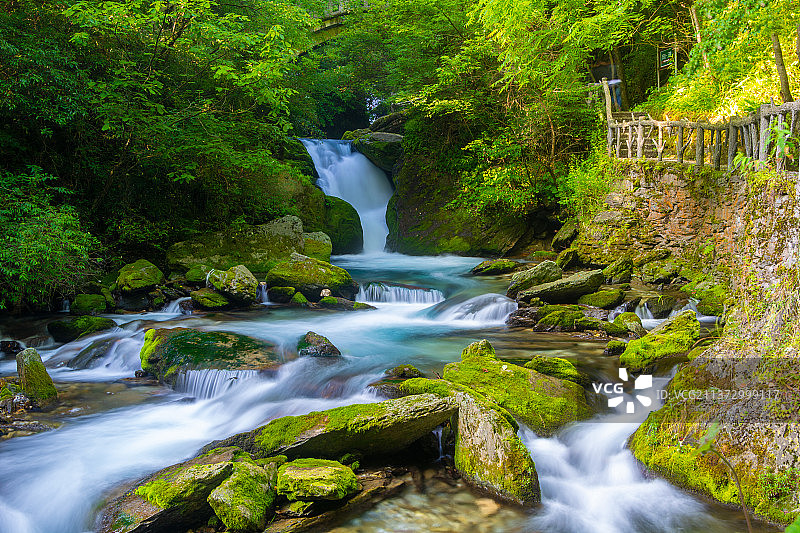 湖北神农架国家地质公园香溪源风光图片素材