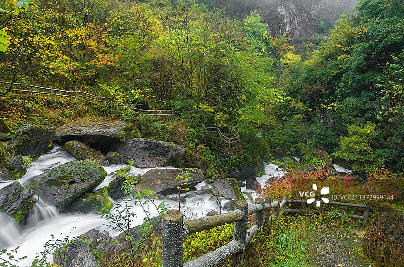 湖北神农架国家地质公园香溪源风光图片素材