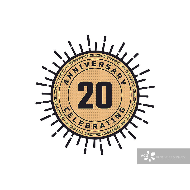 复古20周年庆典图片素材