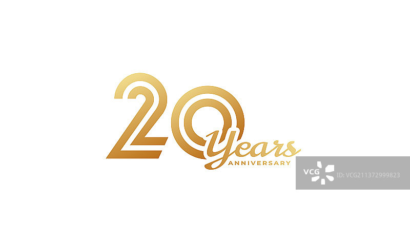 20周年手写体庆典图片素材