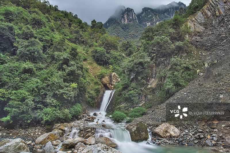 湖北神农架国家地质公园风景区初秋风光图片素材