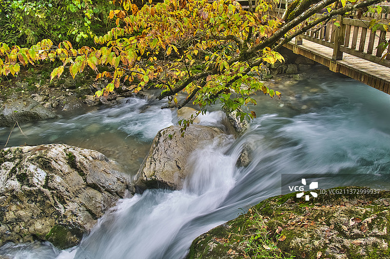 湖北神农架国家地质公园风景区初秋风光图片素材