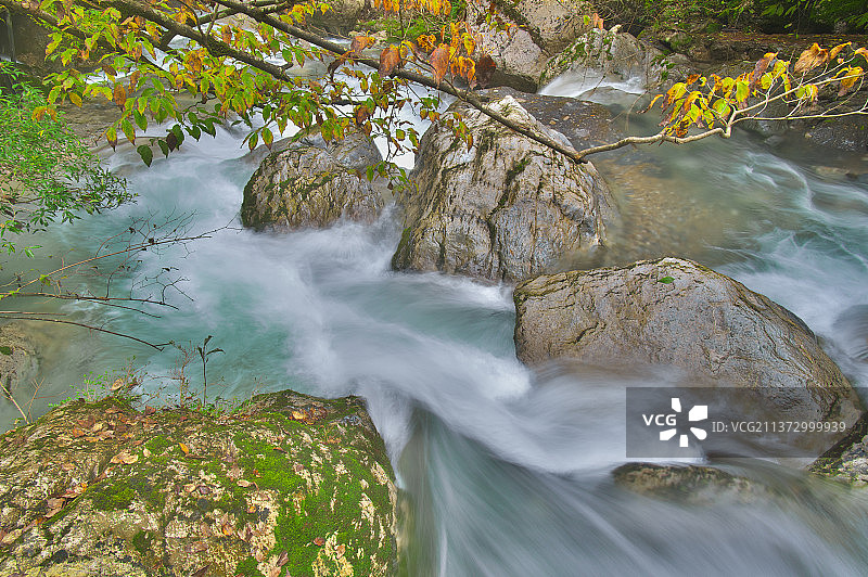 湖北神农架国家地质公园风景区初秋风光图片素材