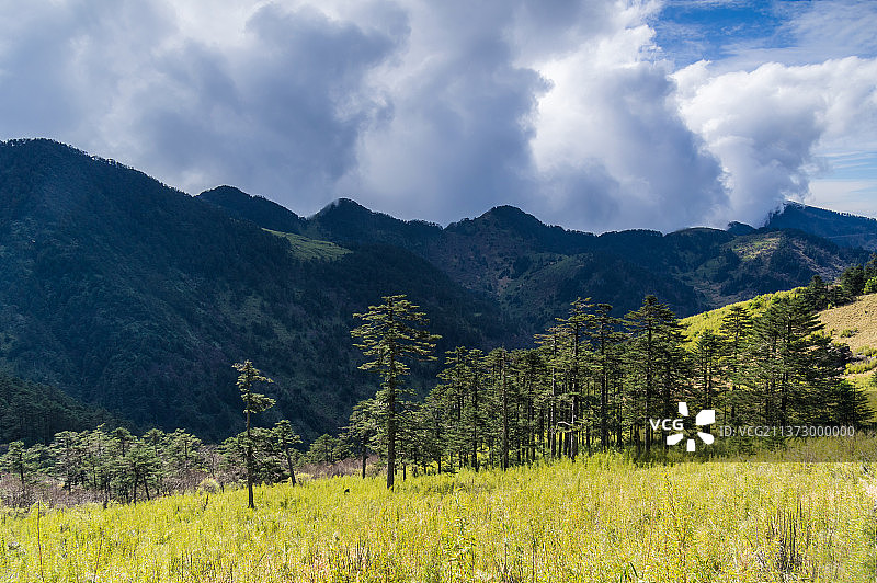 湖北神农架国家地质公园风景区初秋风光图片素材