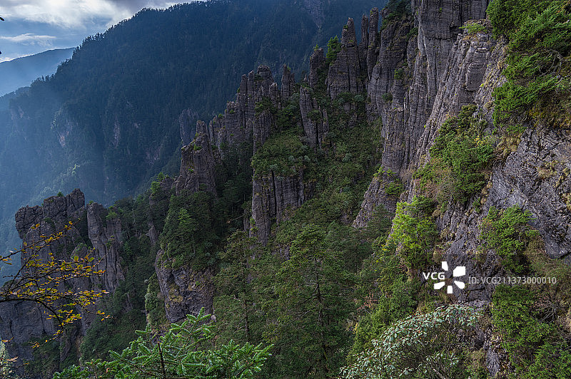 湖北神农架国家地质公园风景区初秋风光图片素材