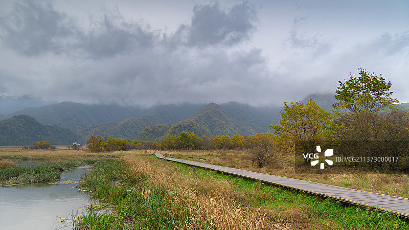 湖北神农架国家地质公园风景区初秋风光图片素材